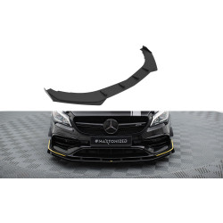 MAXTON DESIGN prednji lip za Mercedes-AMG CLA 45 Aero C117 Facelift, crno-crvena + sjajna krila