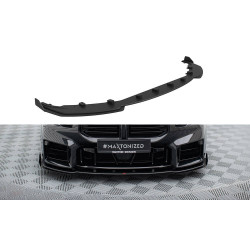 Prednji lip V1 BMW M2 G87 (Black-Red + Gloss Flaps)