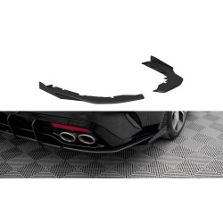 Stražnja krila difuzora Kia Stinger GT-Line Mk1 (Black-Red + Gloss Flaps)