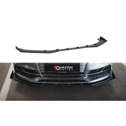 MAXTON DESIGN prednji lip za Audi S3 / A3 S-Line Sedan 8V, crna + sjajna krila