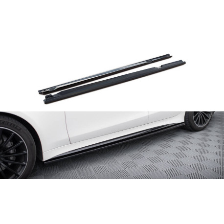 Body kit i vizualni dodaci MAXTON DESIGN difuzori bočnih pragova za Mercedes-AMG GT 43 4 Door Coupe V8 Styling Package, sjajna crna | race-shop.hr