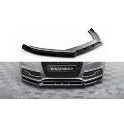 MAXTON DESIGN prednji lip za Audi S5 / A5 S-Line Coupe / Sportback 8T Facelift, sjajna crna, V3