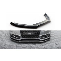 MAXTON DESIGN prednji lip za Audi S5 / A5 S-Line Coupe / Sportback 8T Facelift, sjajna crna, V4