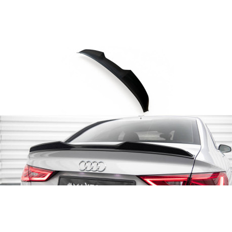 Body kit i vizualni dodaci MAXTON DESIGN lip gepeka 3D za Audi A3 / A3 S-Line / S3 / RS3 Sedan 8V, sjajna crna | race-shop.hr