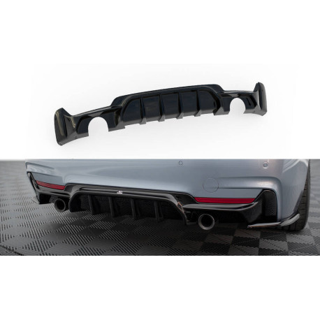 Body kit i vizualni dodaci Stražnji difuzor BMW 4 Coupe / Gran Coupe / Cabrio M-Pack F32 / F36 / F33 (Version with exhaust on both sides) | race-shop.hr