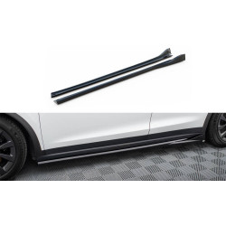 MAXTON DESIGN difuzori bočnih pragova za Tesla Model X Mk1 Facelift, sjajna crna