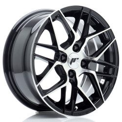 Felga Japan Racing JR28 15x7 ET25 4x100 Gloss Black Machined Face