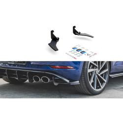MAXTON DESIGN Racing Durability stražnji bočni difuzori za VW Golf 7 R Facelift, crna