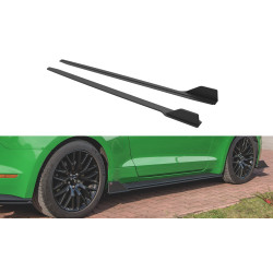 MAXTON DESIGN Street Pro difuzori bočnih pragova za Ford Mustang GT Mk6 Facelift, crna, V2