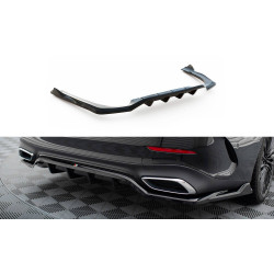 MAXTON DESIGN središnji stražnji difuzor za Mercedes-Benz E AMG-Line W214 (s vertikalnim prugama), sjajna crna
