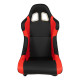 Sportska sjedala bez FIA homogolacije Sportsko sjedalo BASIC PVC crno-crveno | race-shop.hr