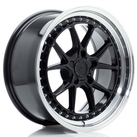 Alu Felge Felga Japan Racing JR39 18x8,5 ET15-35 5H BLANK Glossy Black w/Machined Lip | race-shop.hr