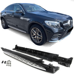 Bočna zaštita aluminijskih stepenica OE stil s ABE za Mercedes GLC Coupe C253 16-22