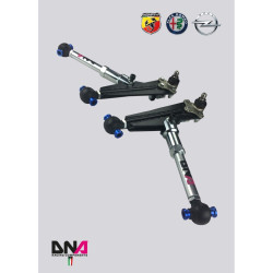DNA RACING front adjustable suspension arms kit for FIAT GRANDE PUNTO/ABARTH INCL. (2005 - 2012)