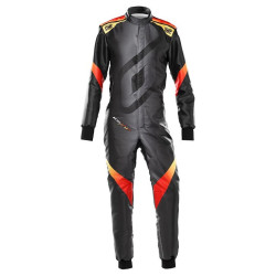 FIA race child suit OMP KS-X ART, black/yellow/red