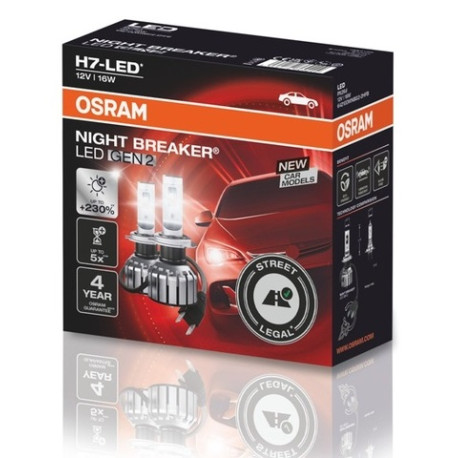 Žarulje i xenon svjetla Osram LED žarulja NIGHT BREAKER H7 GEN2 PRO - street legal (2 kom) | race-shop.hr