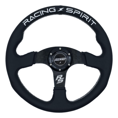 Volani Volan sa 3 kraka RACES Spirit, 350mm, EKO koža, 30mm uvlačenje | race-shop.hr
