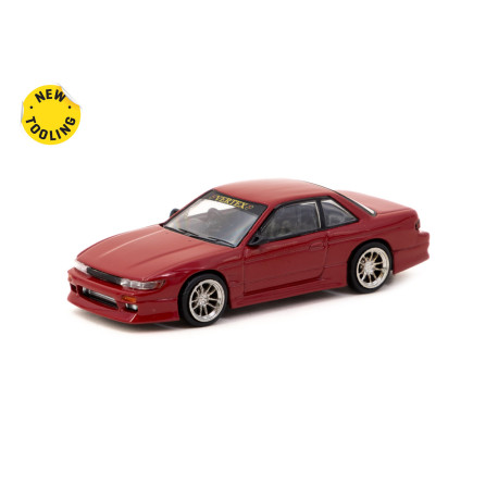 Metalni autići TARMAC WORKS model automobila 1/64 Nissan Silvia S13 Vertex | Red Metallic | race-shop.hr