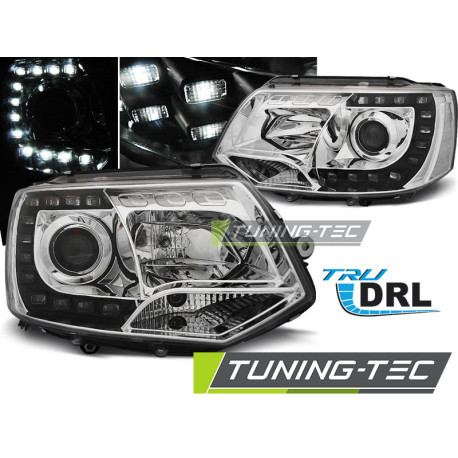 Farovi i rasvjeta FAROVI TRUE DRL KROM za VW T5 2010-2015 | race-shop.hr