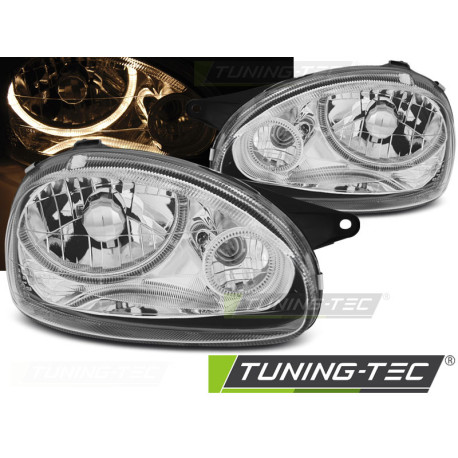 Farovi i rasvjeta OPEL CORSA B 02.93-10.00 ANGEL EYES KROM | race-shop.hr