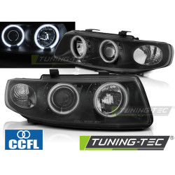 FAROVI ANGEL EYES CCFL BLACK za SEAT LEON / TOLEDO 04.99-08.04