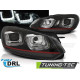 Farovi i rasvjeta FAROVI U-LED SVJETLO DRL CRNI RED LINE za VW GOLF 6 08-12 | race-shop.hr