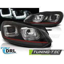 FAROVI U-LED SVJETLO DRL CRNI RED LINE za VW GOLF 6 08-12