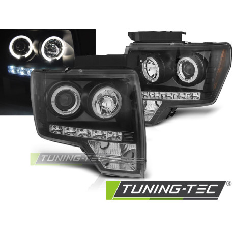 Farovi i rasvjeta FORD F150 MK12 08-14 ANGEL EYES BLACK | race-shop.hr