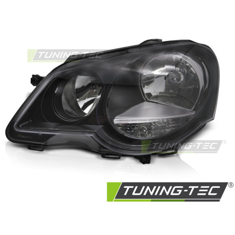 Farovi i rasvjeta HEADLIGHT BLACK LEFT SIDE TYC fits VW POLO 9N3 05-09 | race-shop.hr