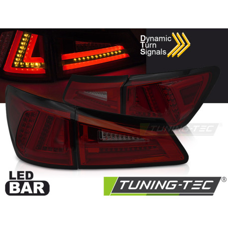 Farovi i rasvjeta LED STRAŽNJA SVJETLA CRVENA TAMNA LED SQL za LEXUS IS II 06-13 | race-shop.hr
