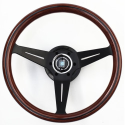 Volan Nardi Deep Corn, Wood, 75mm Uvlačenje, 350mmm, crni krakovi