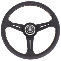Volan Nardi Classic ND34, 40mm Uvlačenje, crni krakovi, Crna koža