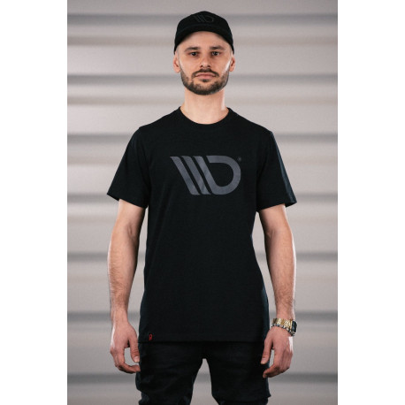 Majice MAXTON Design muška majica, crna sa sivim logom | race-shop.hr