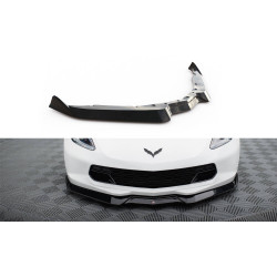 MAXTON DESIGN prednji lip za Chevrolet Corvette C7, sjajna crna, V2