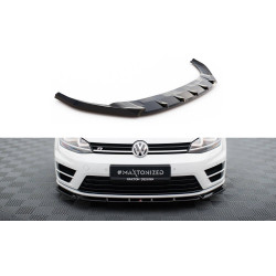 MAXTON DESIGN prednji lip za Volkswagen Golf R / R-Line Mk7, sjajna crna, V5