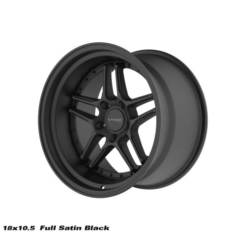 ALU felge STROM STROM DS-05 felga 18x10.5 5x120 72.6 ET10, Full Satin Black w/ Black Rivets | race-shop.hr