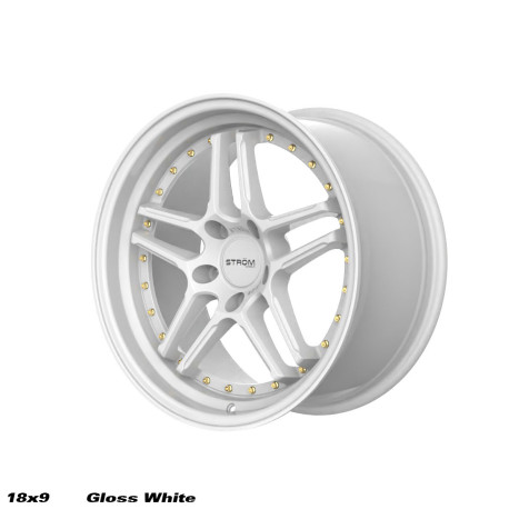 ALU felge STROM STROM DS-05 felga 18x9 5x100 73.1 ET35, Full Gloss White | race-shop.hr