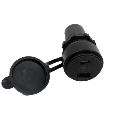 Ostali pribor Auto punjač s poklopcem RACES 100W Type-C/ 36W Type-A | race-shop.hr