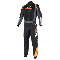 Alpinestars FIA trkaći kombinezon Atom Graphic, Black/Anthracite/Orange Fluo