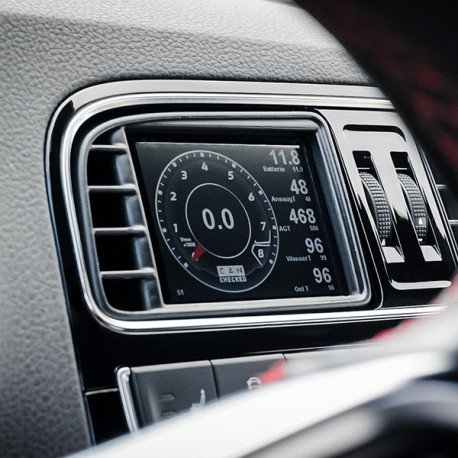 CANCHECKED display CANchecked zaslon otvora za zrak VW Polo MK5 6R (inkl. WRC) LHD MFD32 Gen2 | race-shop.hr