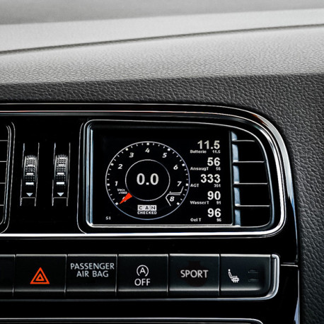 CANCHECKED display CANchecked zaslon otvora za zrak VW Polo MK5 6R (inkl. WRC) RHD MFD32 Gen2 | race-shop.hr