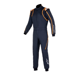 FIA trkaći kombinezon ALPINESTARS GP Race V2, crna/bijela/narančasta/fluo