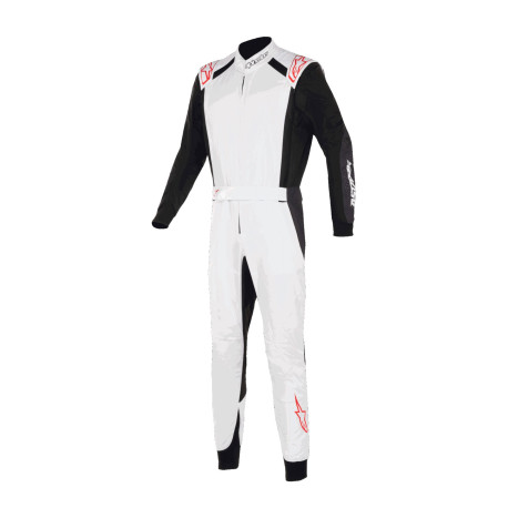 Kombinezoni Alpinestars trkaći kombinezon KMX-5 V3 s FIA, Bijelo/crno/crveni | race-shop.hr
