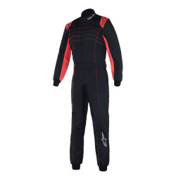 CIK-FIA karting kombinezon ALPINESTARS KMX-9 V3, crna/crvena/fluo