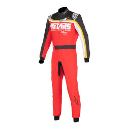 Alpinestars trkaći kombinezon KMX-9 V3 s FIA Graphic 2, Crveno/crno/smeđi
