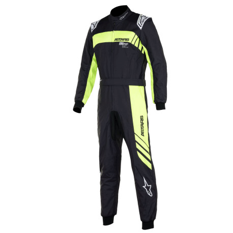 Kombinezoni Alpinestars trkaći kombinezon KMX-9 V3 s FIA Graphic 3, Crno/Fluo žuti | race-shop.hr