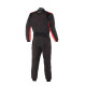 Kombinezoni Alpinestars trkaći dječji kombinezon s FIA KMX-9 V3, Crno/Fluo crveni | race-shop.hr