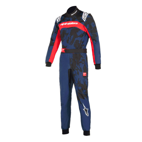 Kombinezoni CIK-FIA karting kombinezon ALPINESTARS KMX-9 V3 Graphic 5, tamnoplava/crvena | race-shop.hr