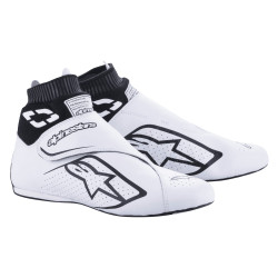 FIA trkaće cipele Alpinestars Supermono V2, bijela/crna
