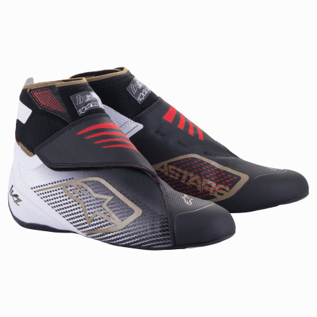 Cipele Cipele Alpinestars Tech-1 KZ V2, Crno/bijelo/zlatne | race-shop.hr